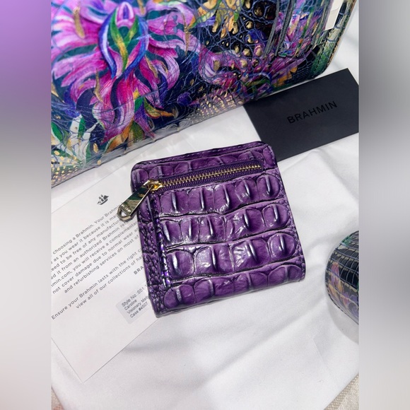 Colorful Women's Handbag with Purple Accents - Picture 7 of 12